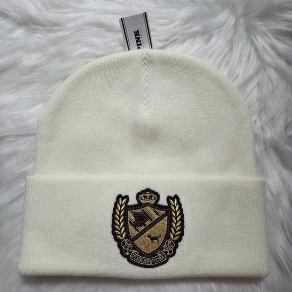 PINK Victoria\'s Secret Knit Logo Beanie main image 5